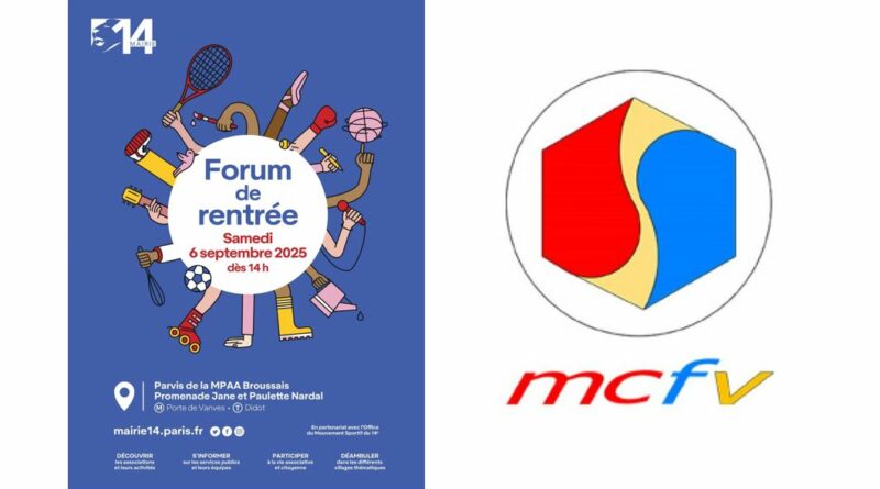 Le MCFV au Forum 2025 des Associations de Paris 14e le 06/09/2025